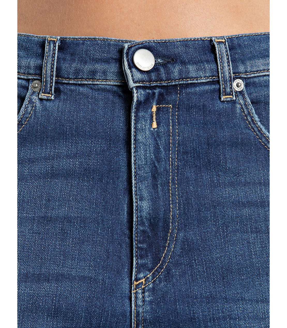 MELJA ローライズ ワイドストレート ソフトストレッチデニム 詳細画像 ブルー 5
